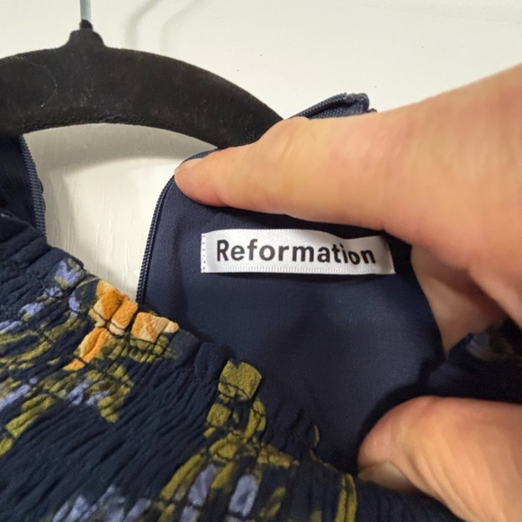 Reformation Stevi Floral Mock Turtleneck Midi-Dress Size 6 - Picture 3 of 5